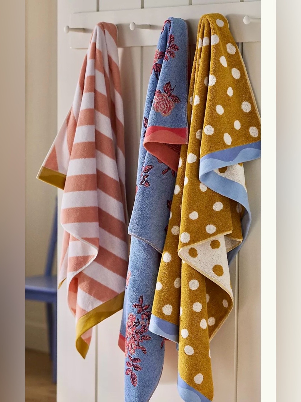 2 Anthropologie Cotton Towels. NEW